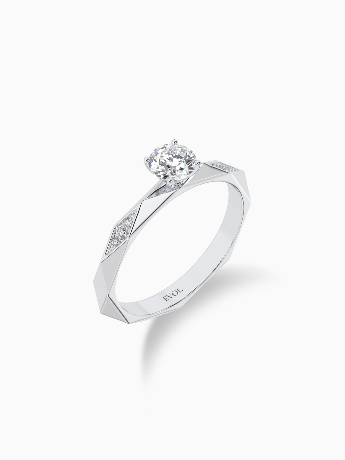 Prism Solitaire Diamond Ring