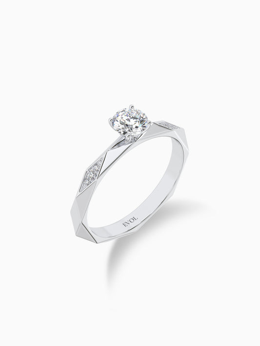 Prism Solitaire Diamond Ring