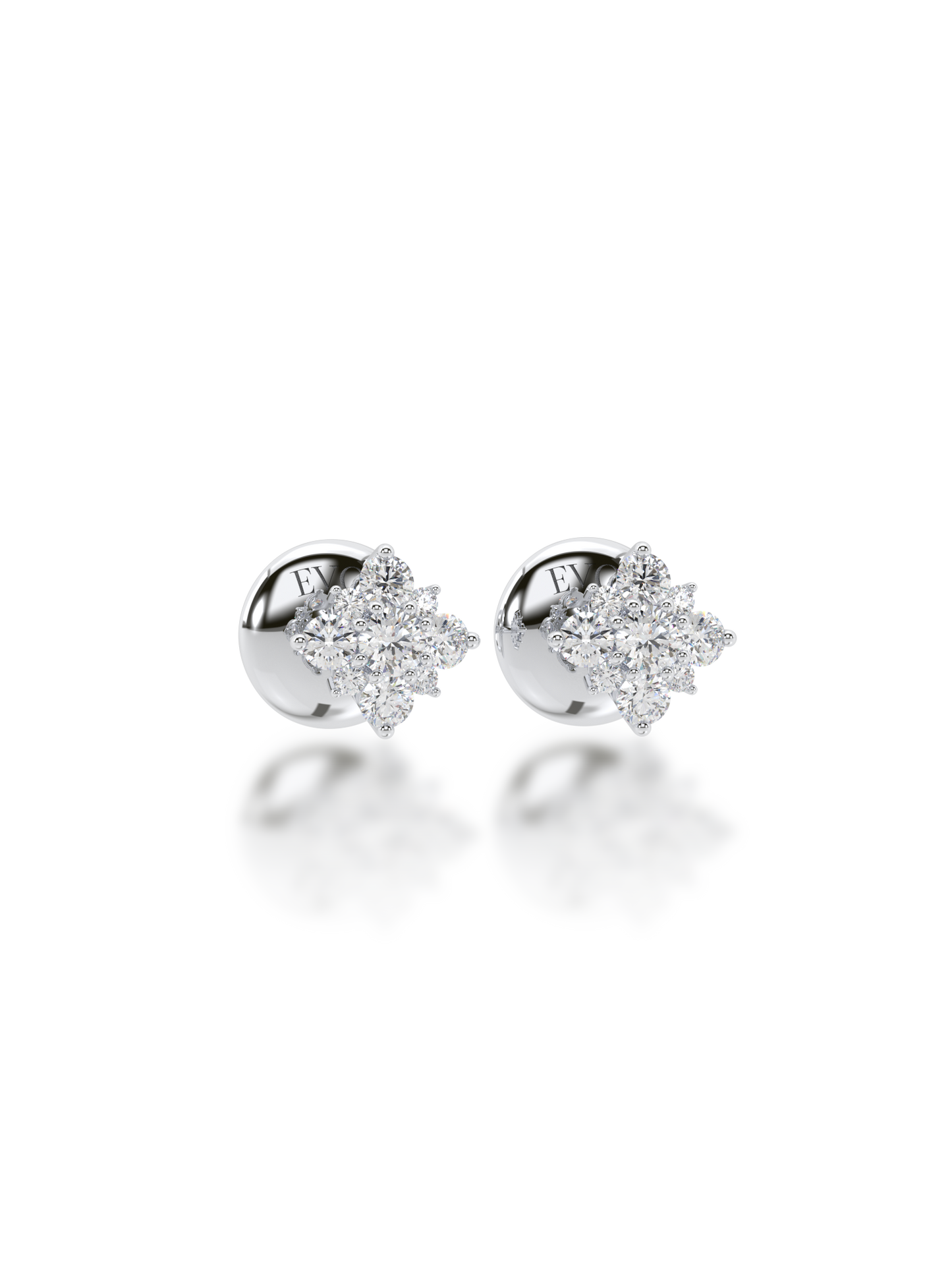 Round Cut Diamond Ear Studs