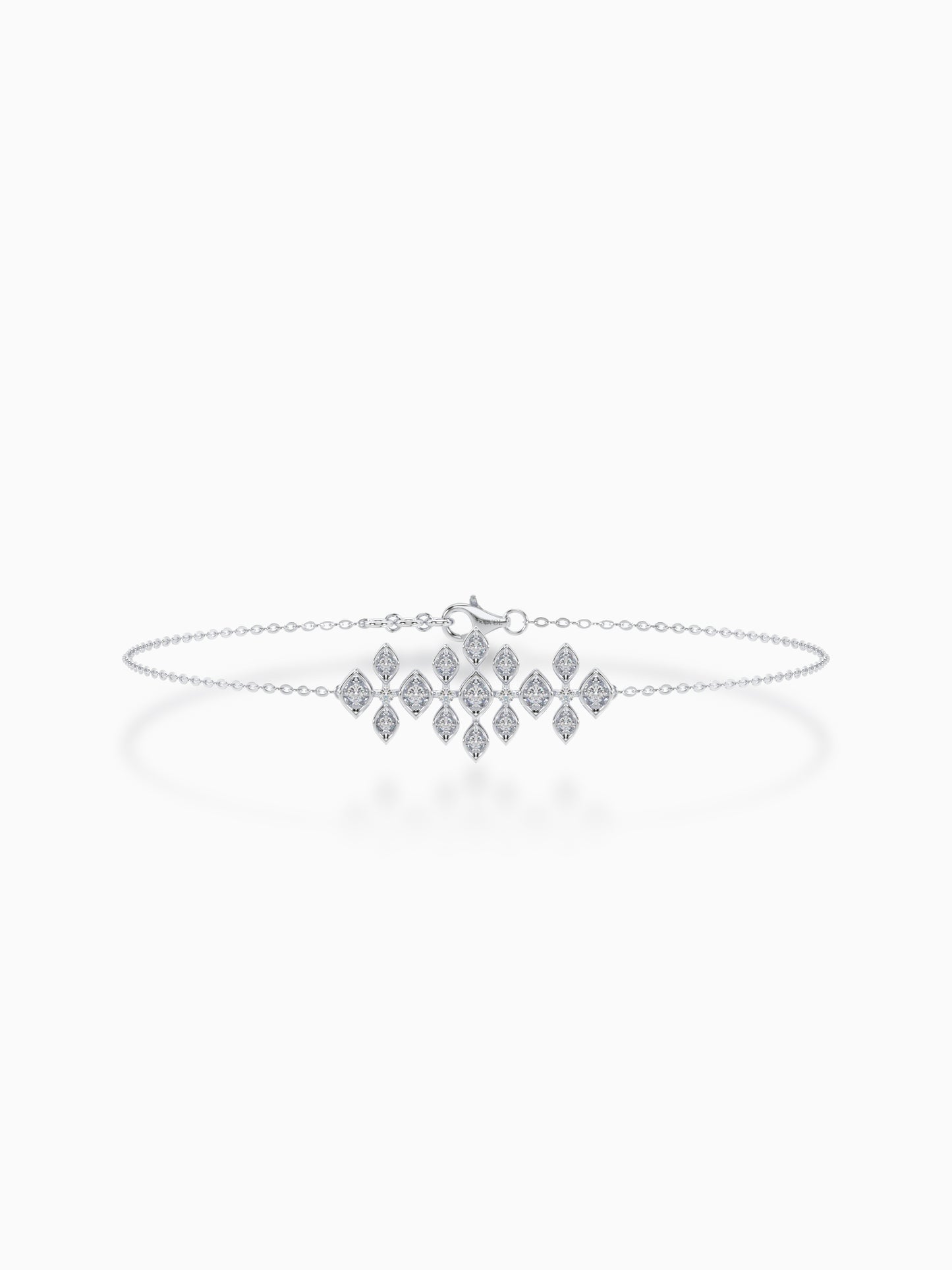 Round Cut Ladies Diamond Bracelet