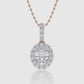 Davina Diamond Halo Pendant