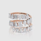 Twisted Twinkles Diamond Ring