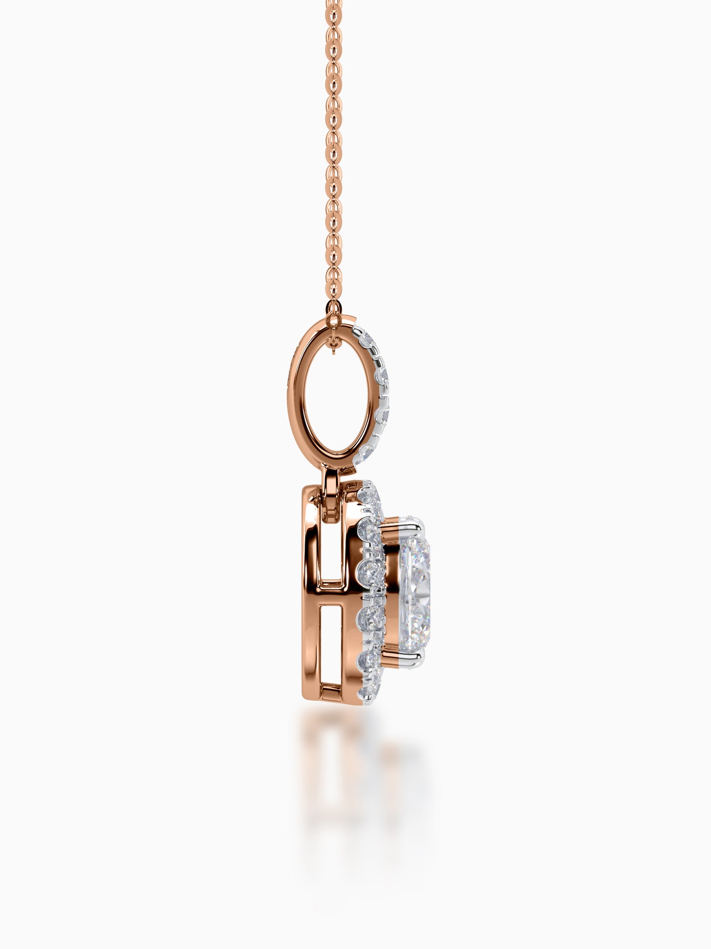 Davina Diamond Halo Pendant