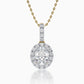 Davina Diamond Halo Pendant