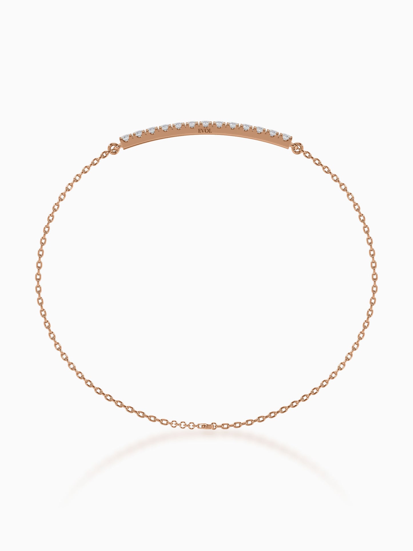 Lineal Diamond Chain Bracelet