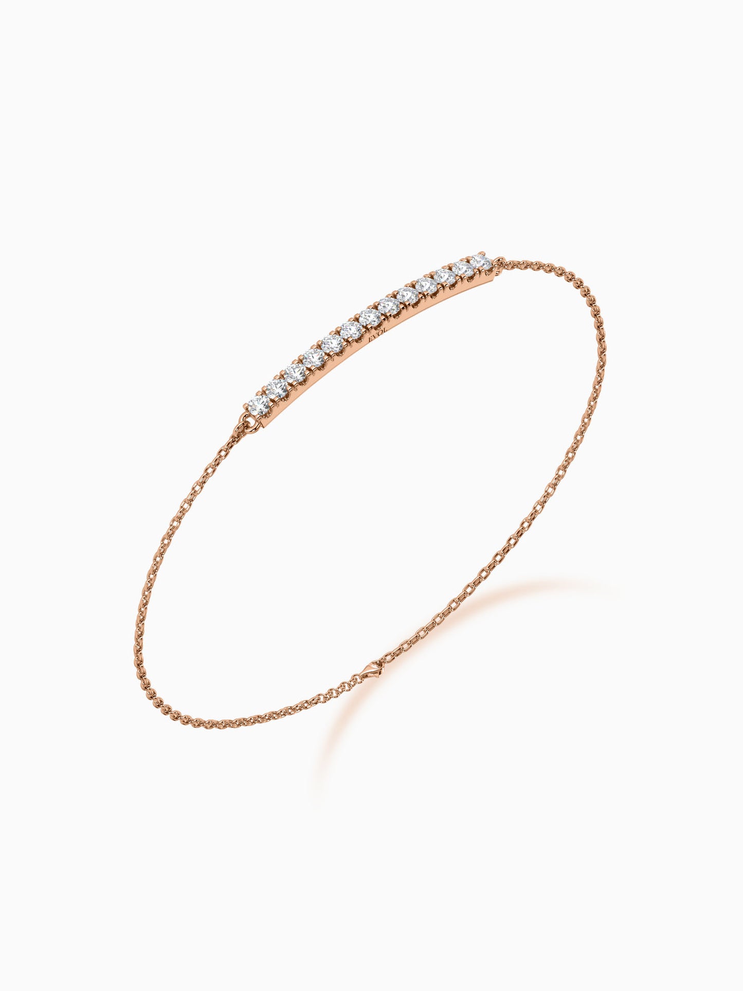 Lineal Diamond Chain Bracelet