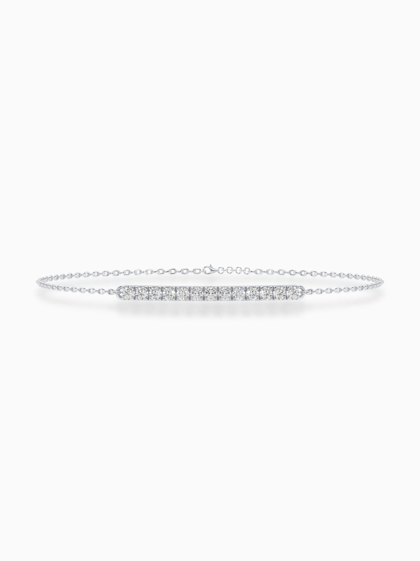 Lineal Diamond Chain Bracelet