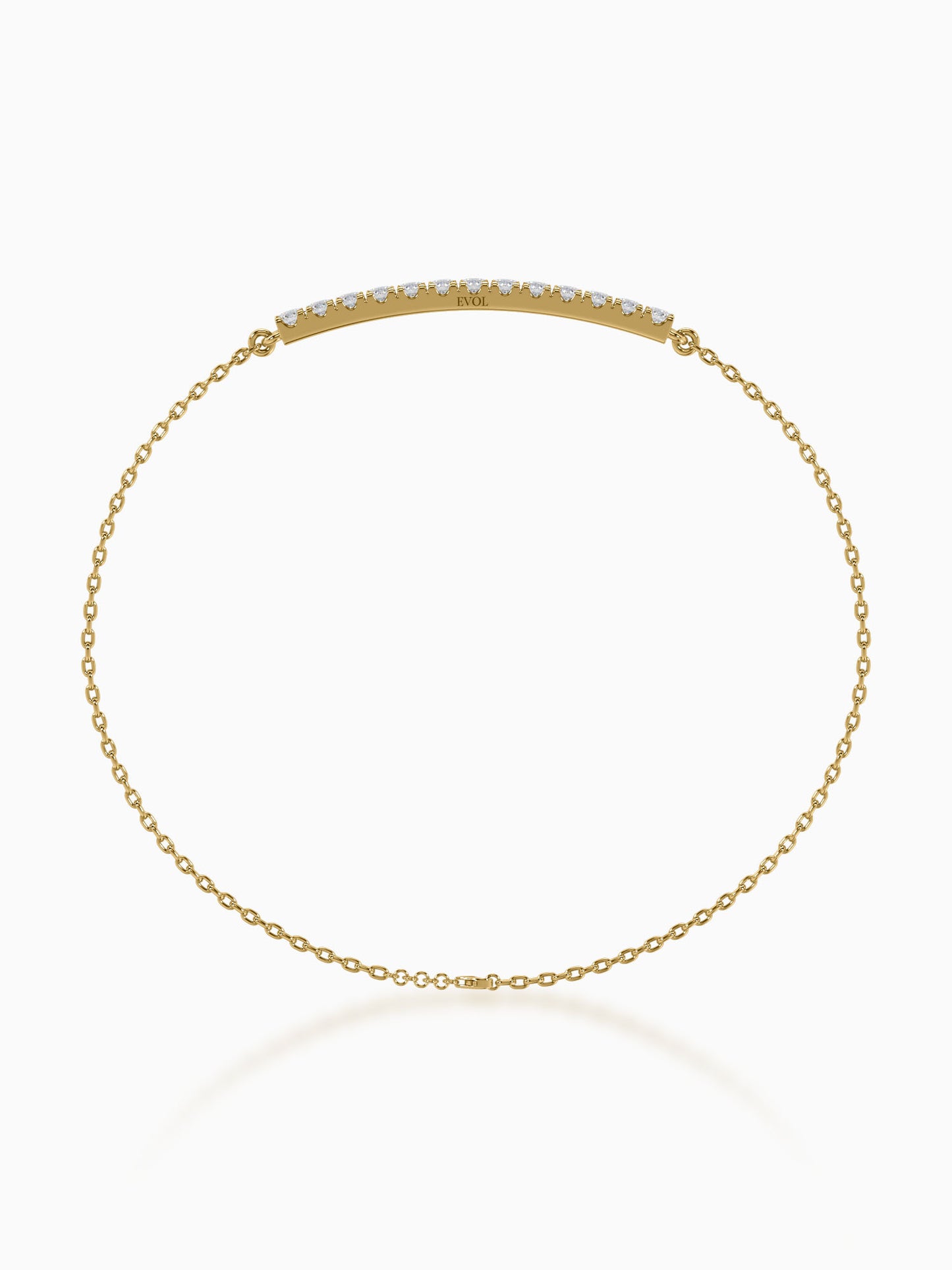 Lineal Diamond Chain Bracelet