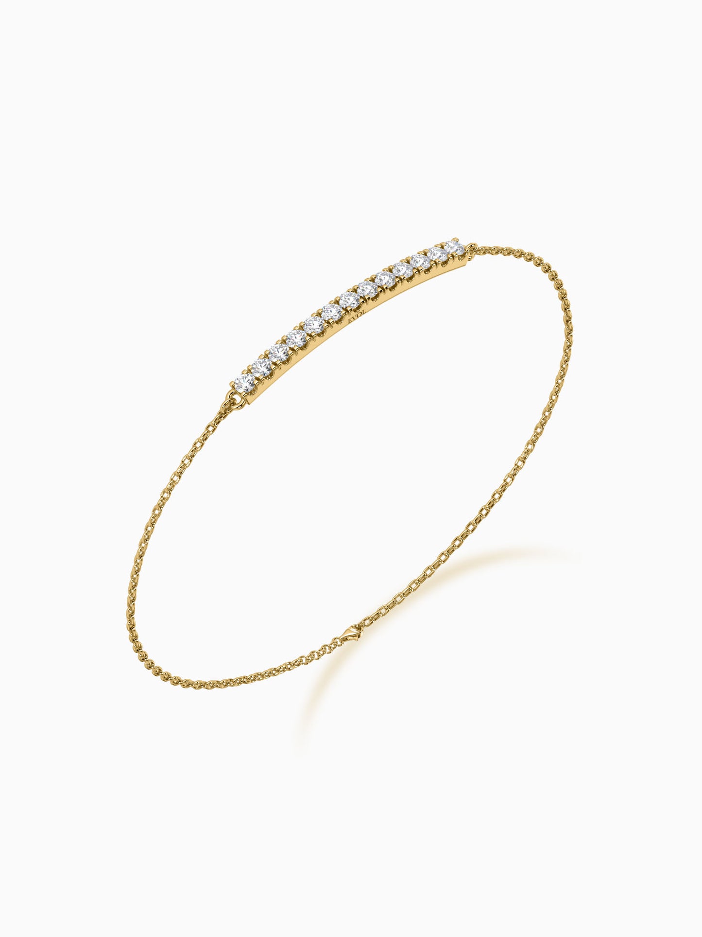 Lineal Diamond Chain Bracelet