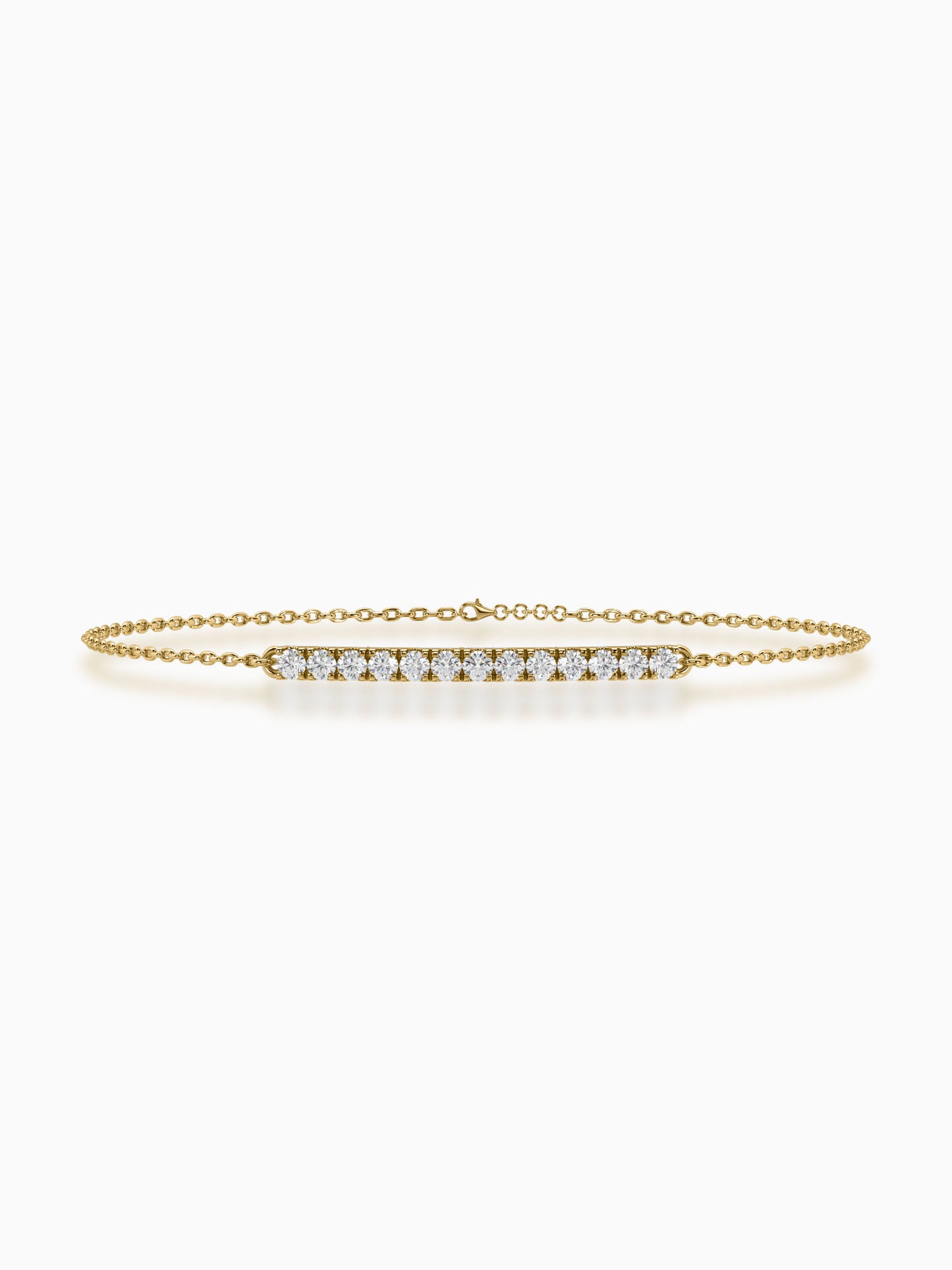 Lineal Diamond Chain Bracelet