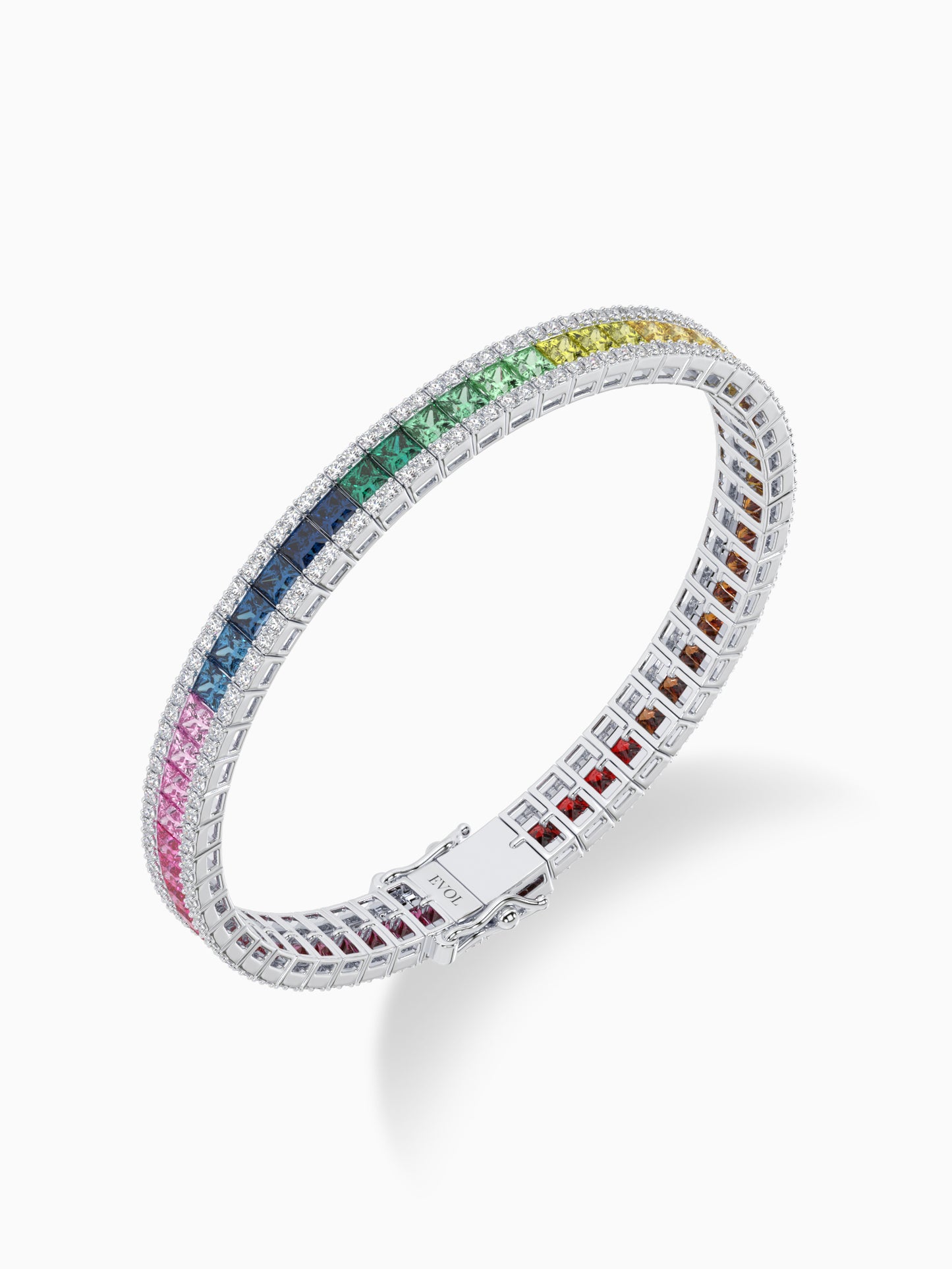 Rainbow Tennis Bracelet