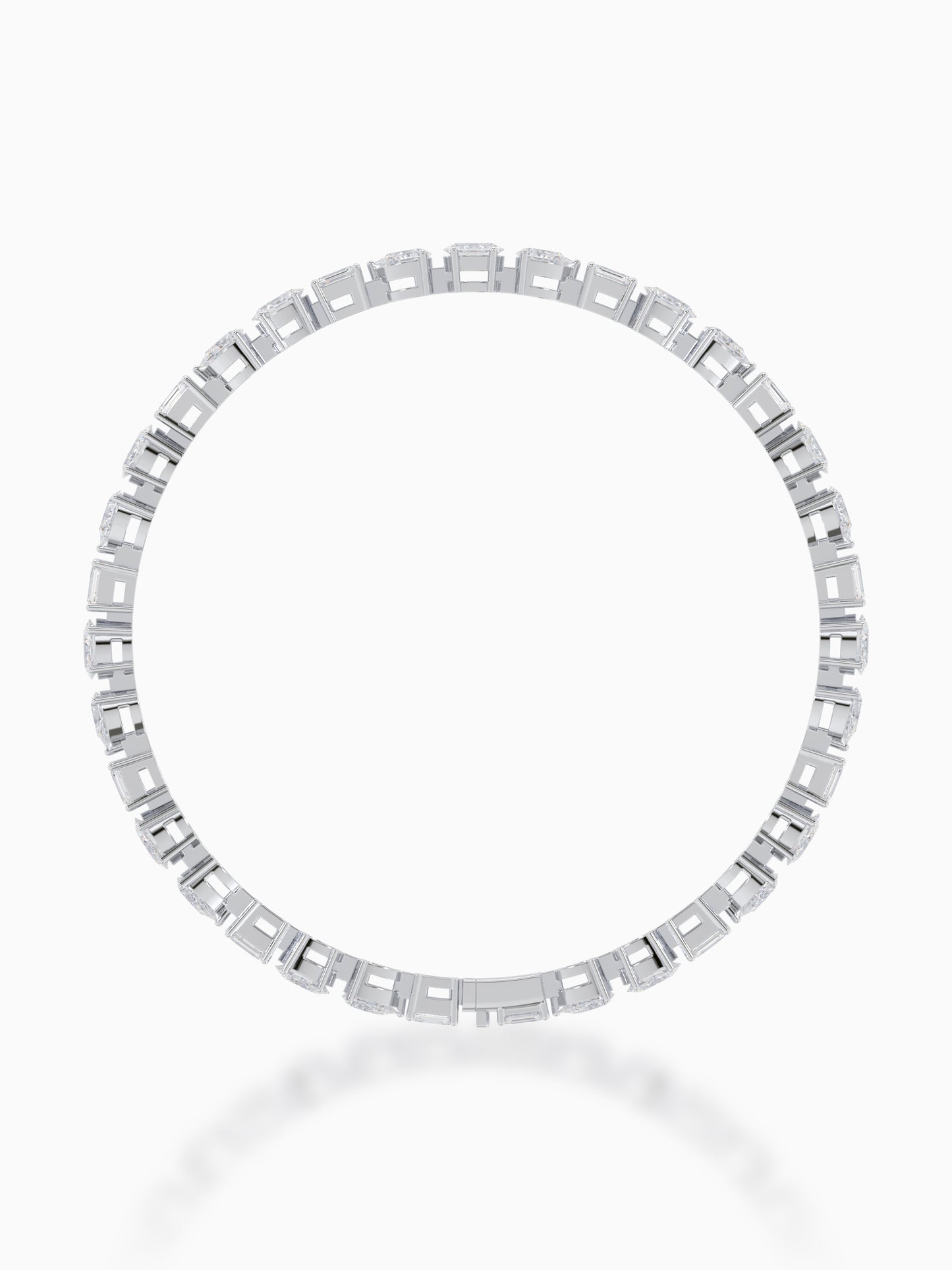 Poly Dazzle Diamond Tennis Bracelet