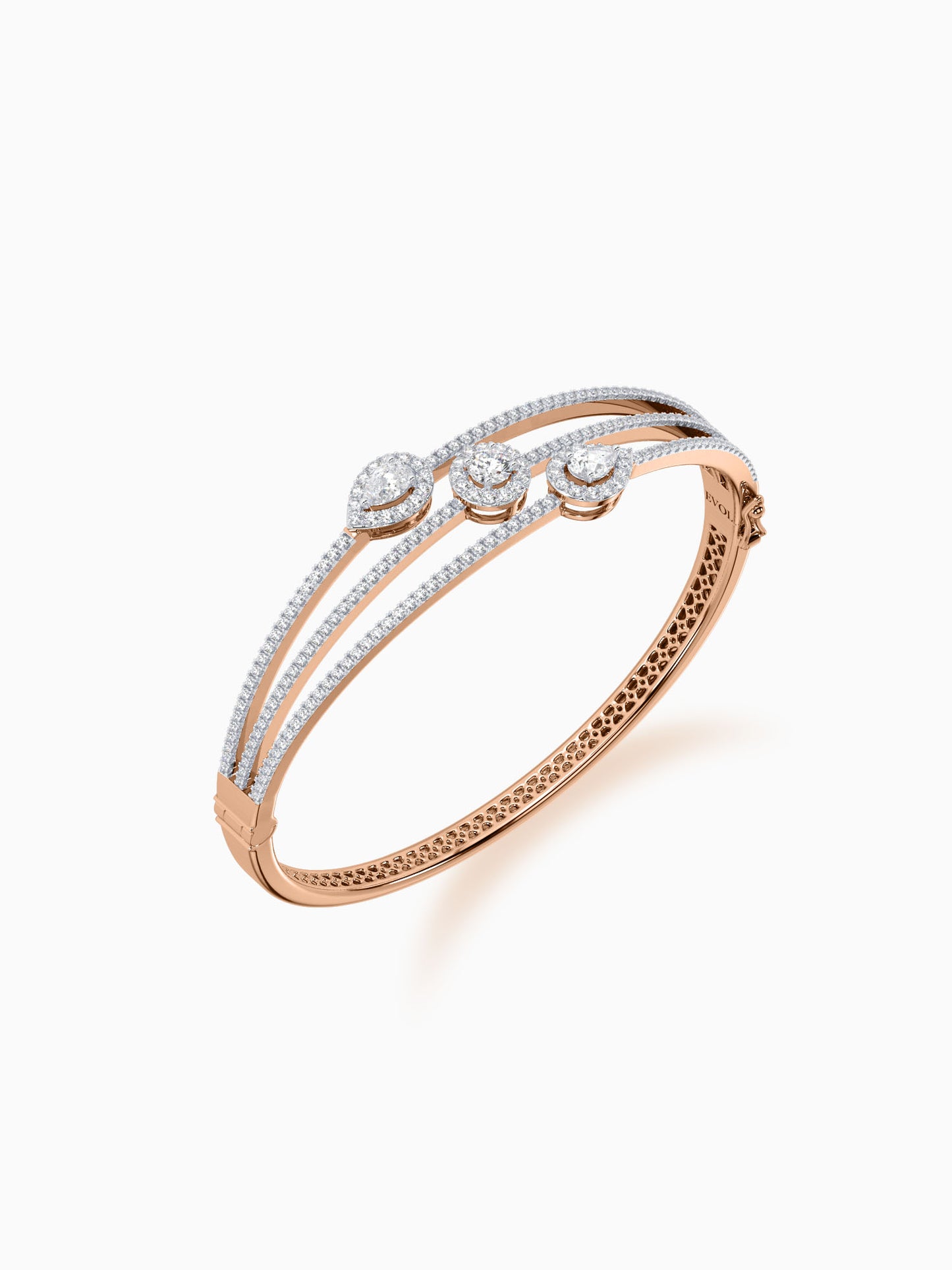 Trinity Diamond Bangle Bracelet