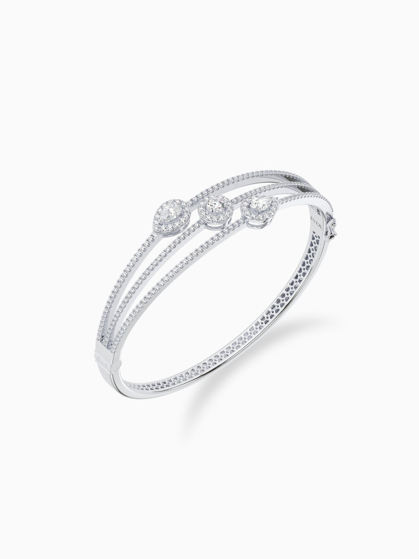 Trinity Diamond Bangle Bracelet