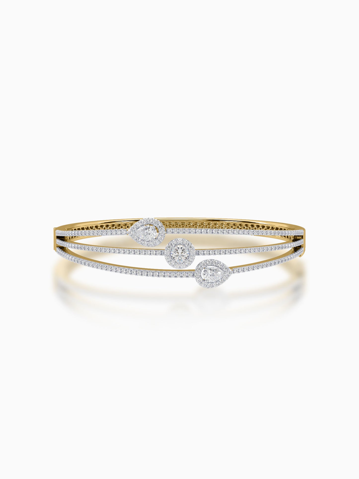 Trinity Diamond Bangle Bracelet