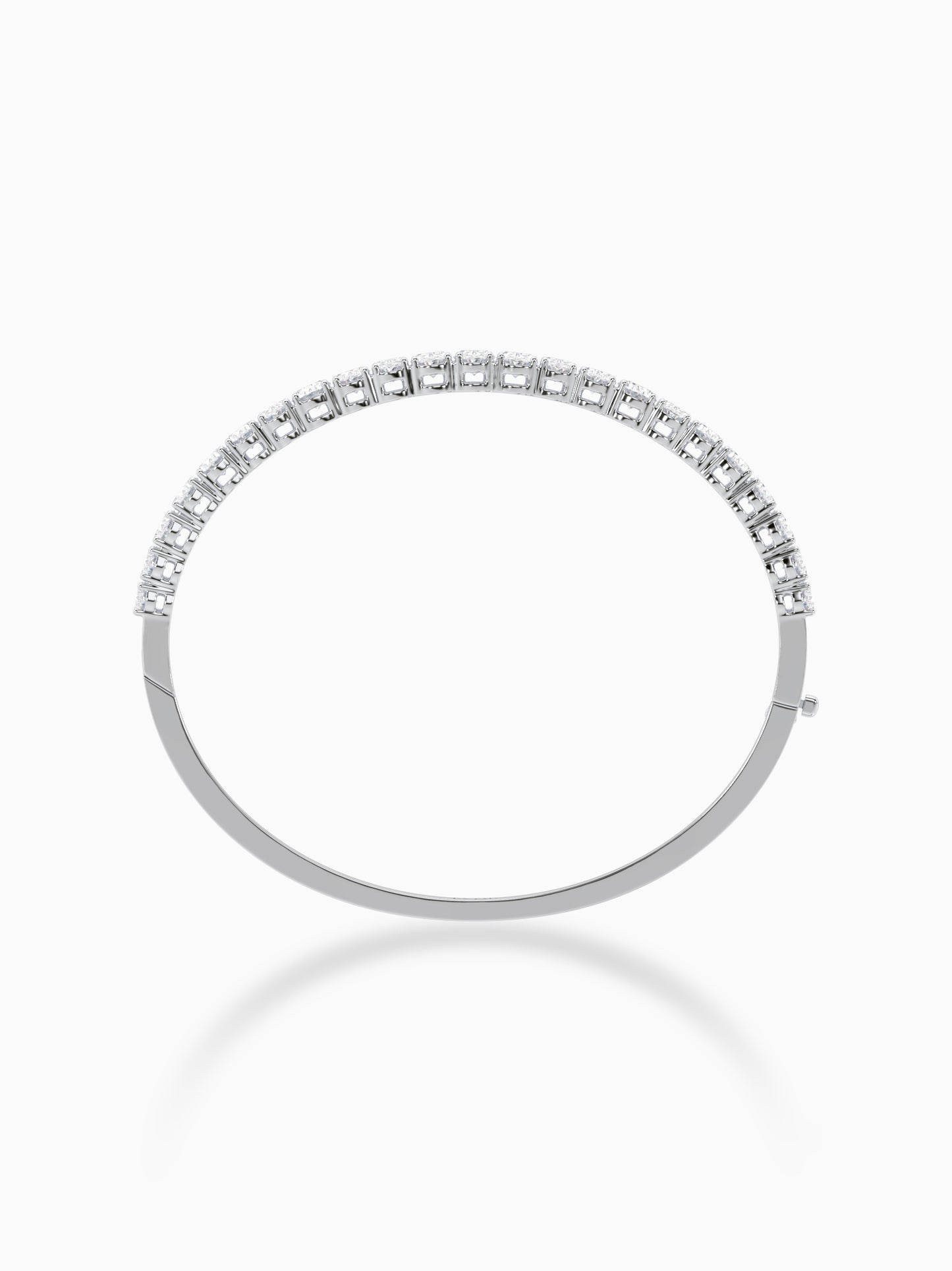 Sterling Diamond Bangle Bracelet