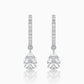 Lone Drop Diamond Huggie Earrings