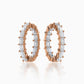 Stellar Diamond Hoop Earrings