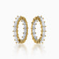 Stellar Diamond Hoop Earrings