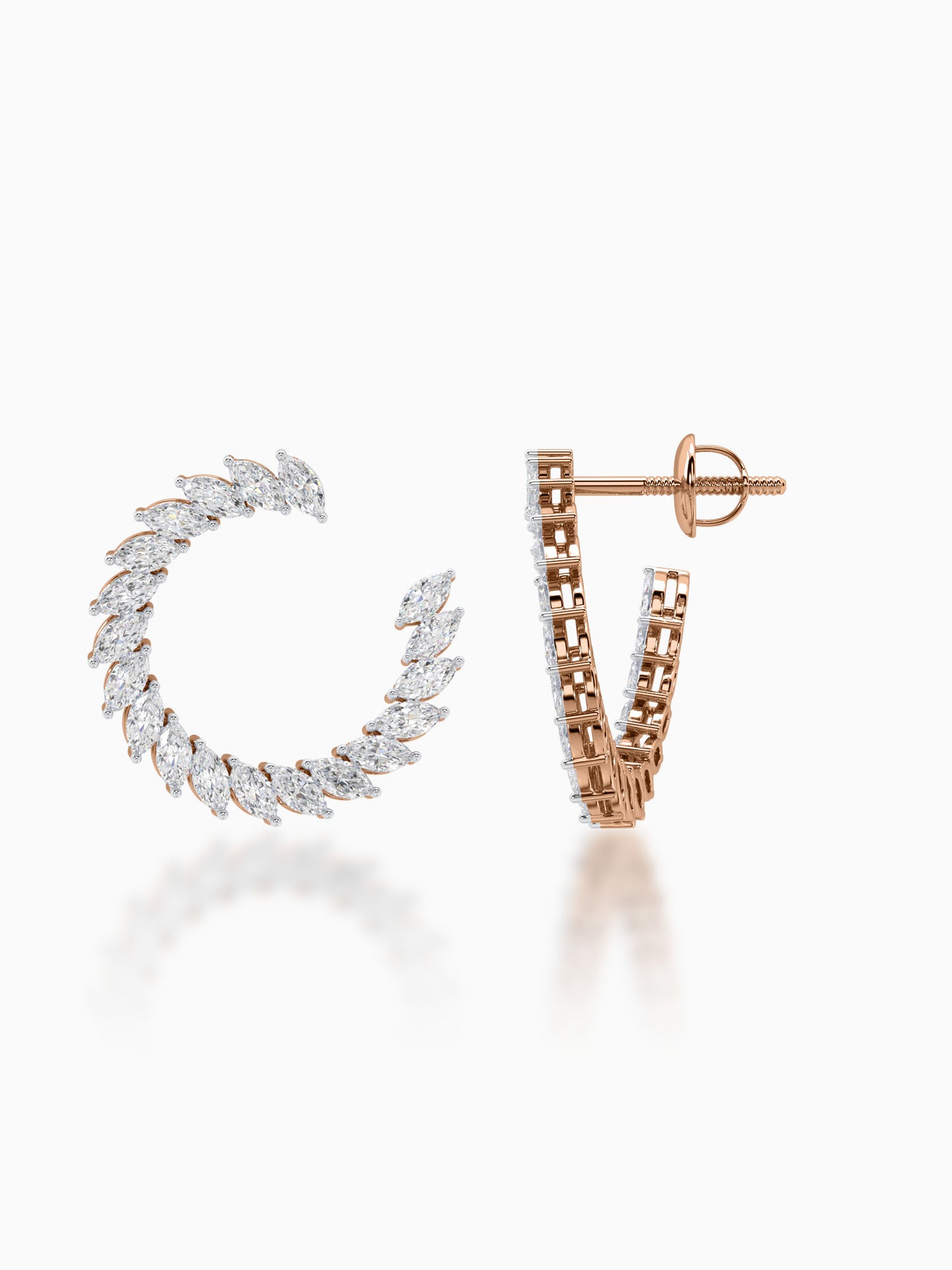 Twirl Diamond Earrings