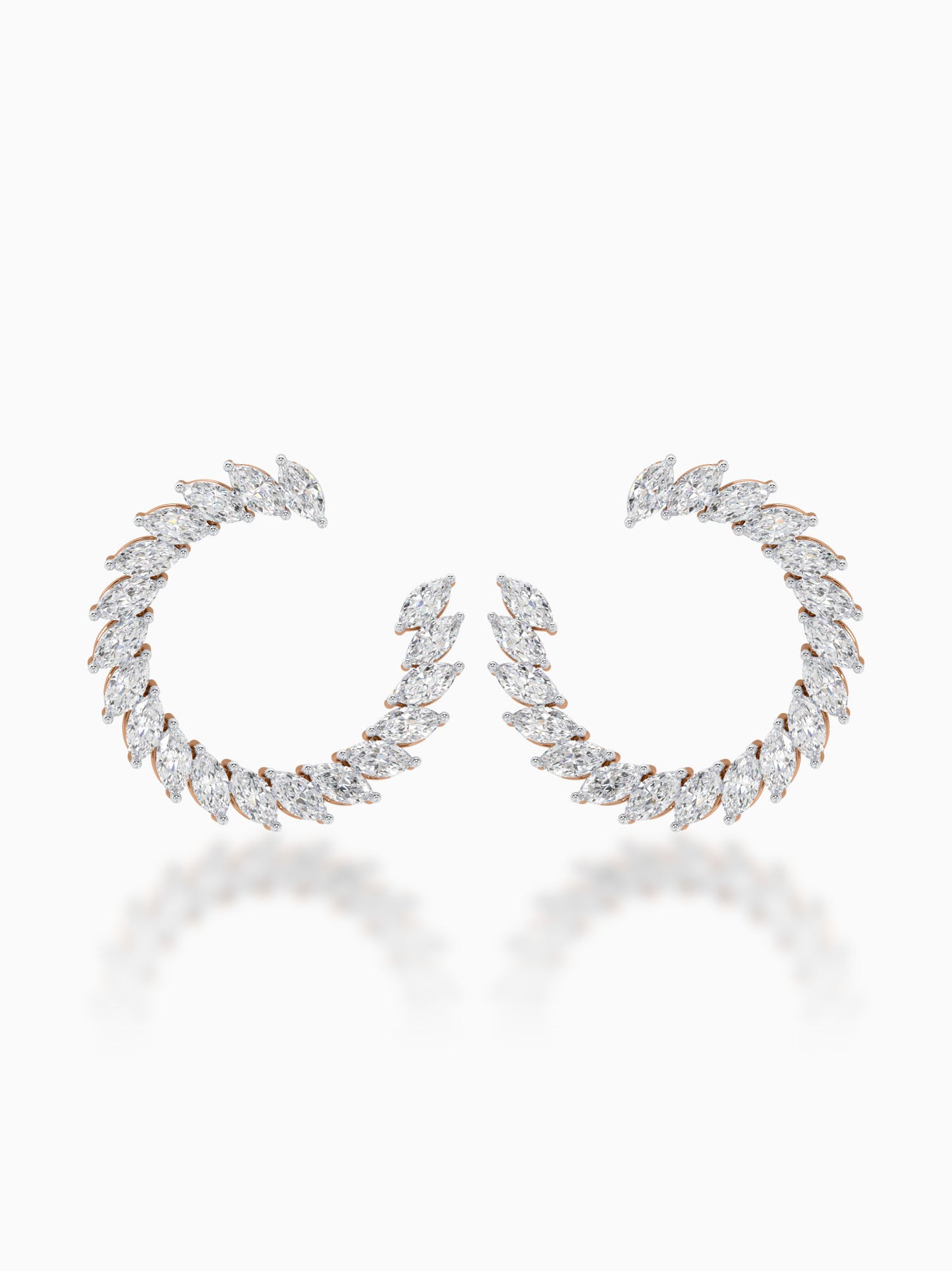 Twirl Diamond Earrings