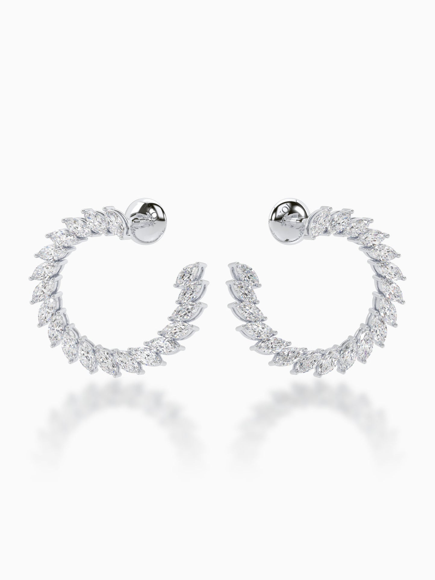 Twirl Diamond Earrings