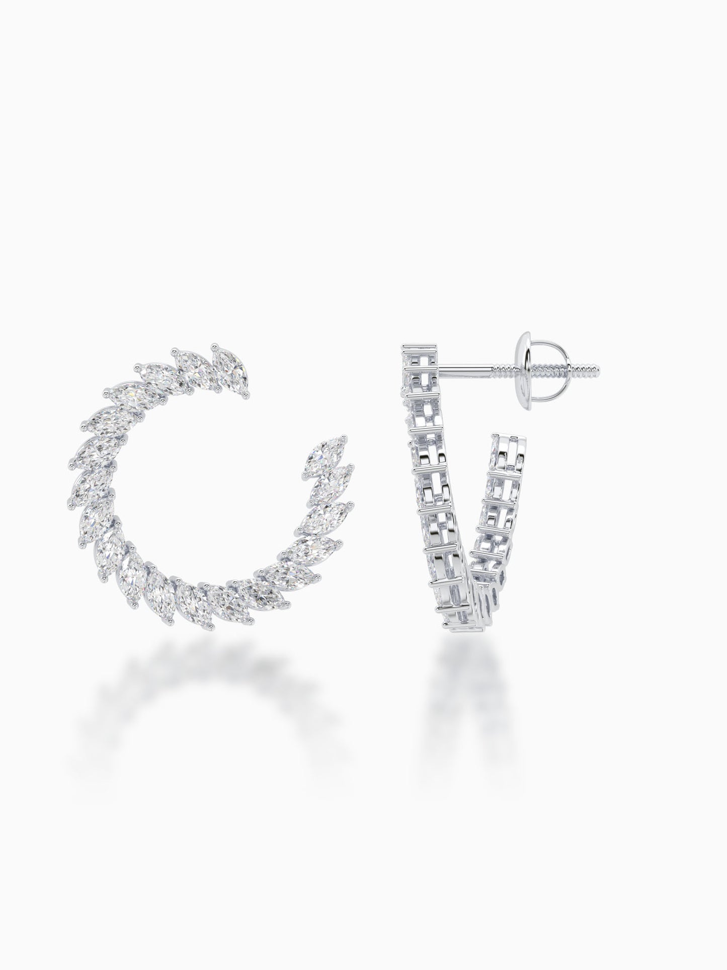 Twirl Diamond Earrings