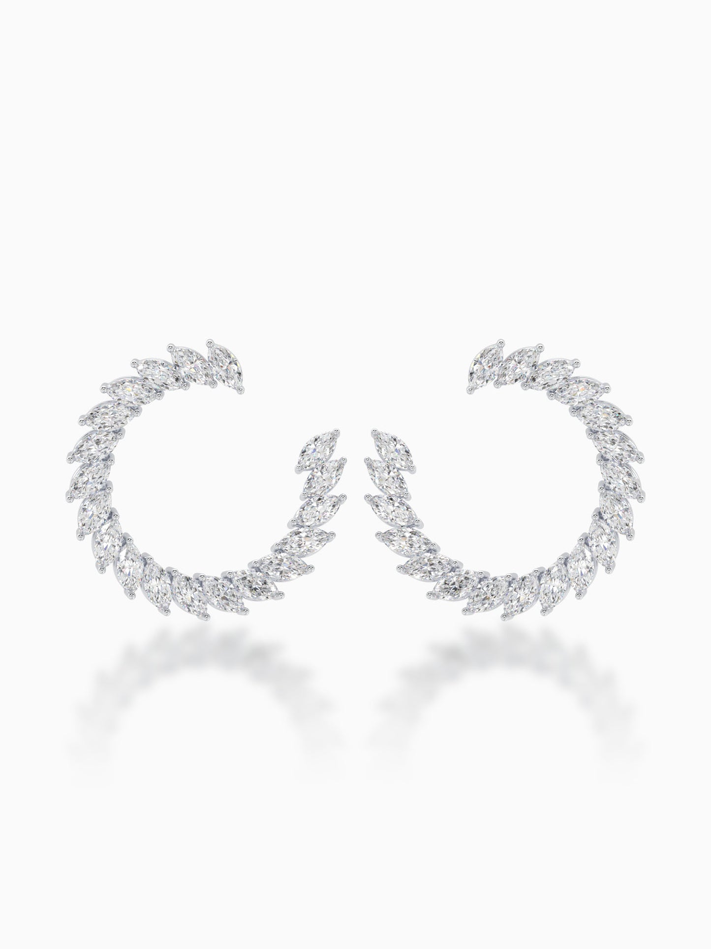 Twirl Diamond Earrings