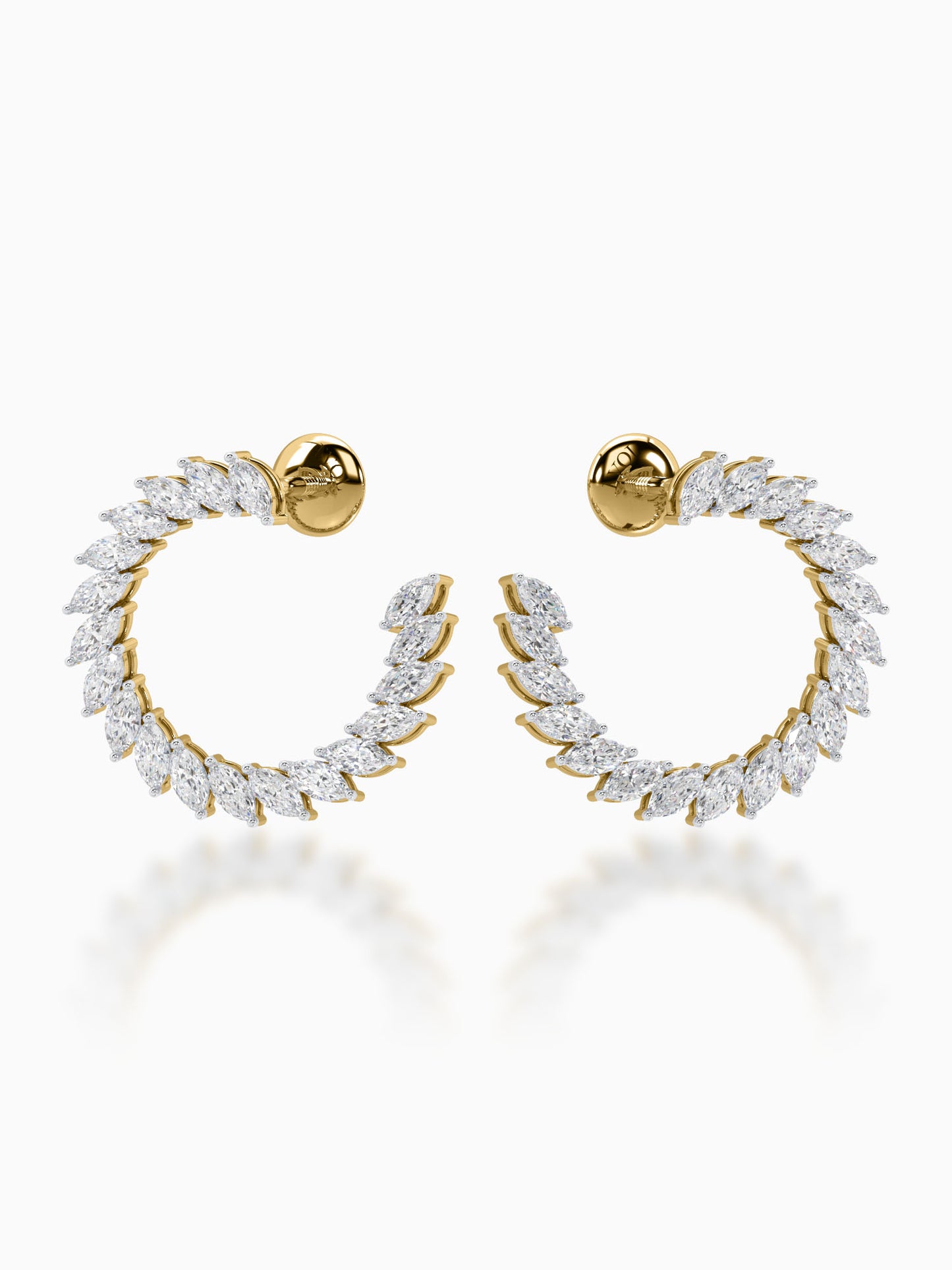 Twirl Diamond Earrings