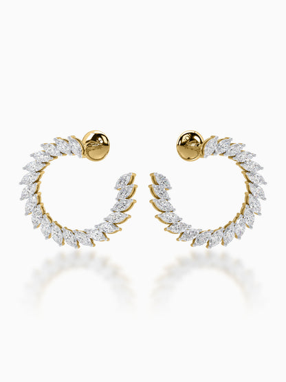 Twirl Diamond Earrings