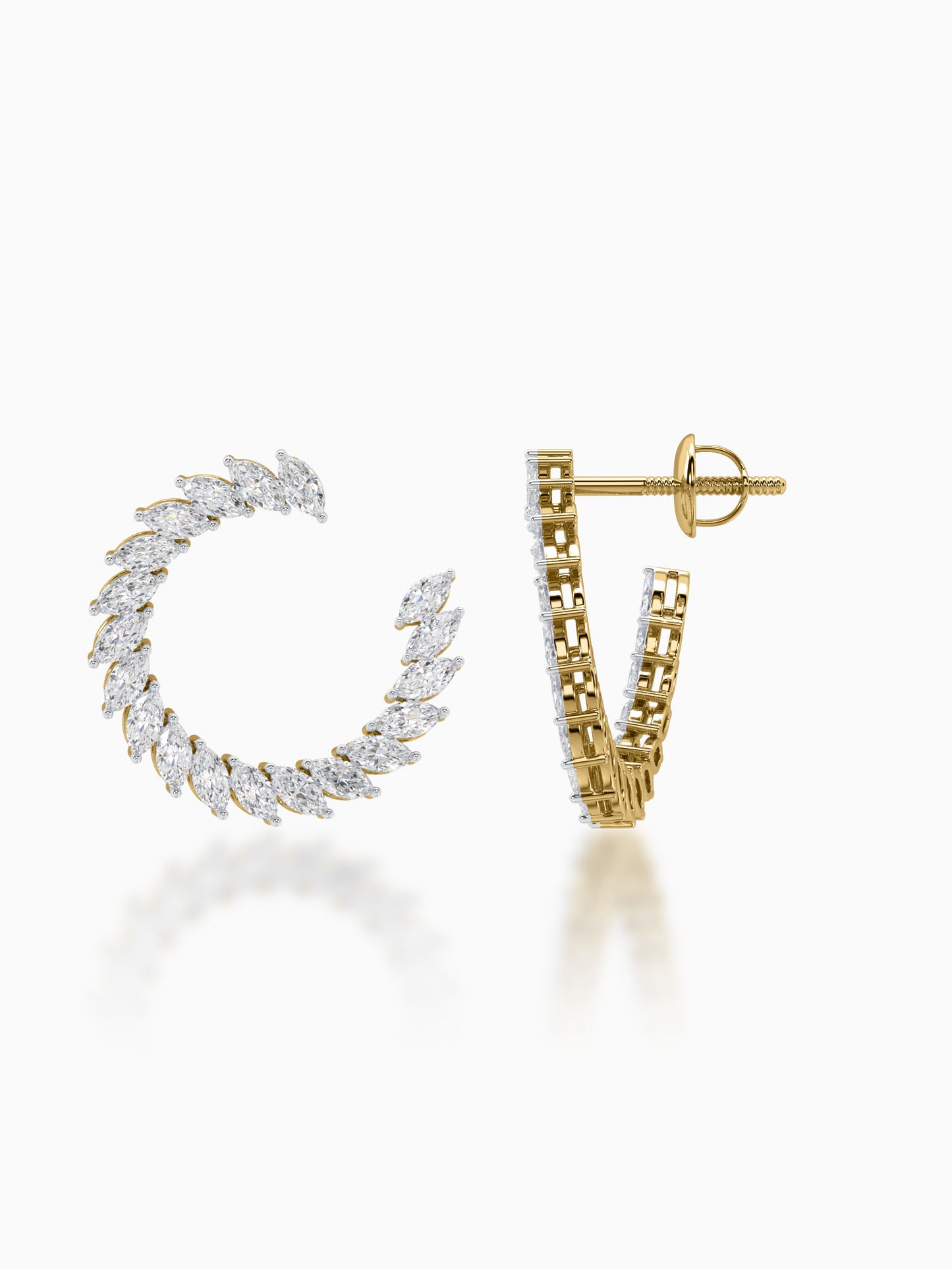 Twirl Diamond Earrings