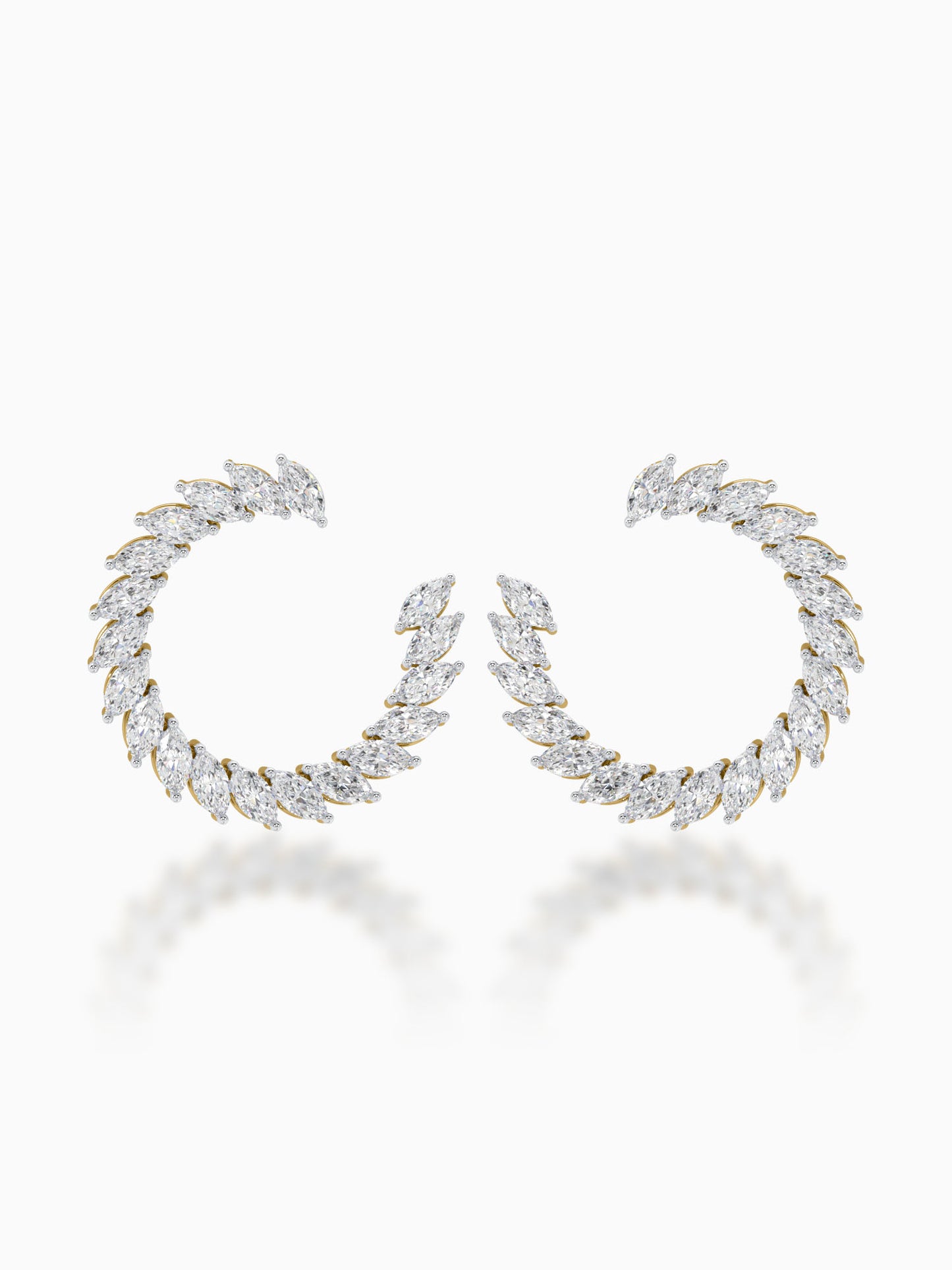 Twirl Diamond Earrings