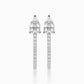 Urbane Diamond J-hoop Earrings