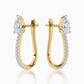 Urbane Diamond J-hoop Earrings