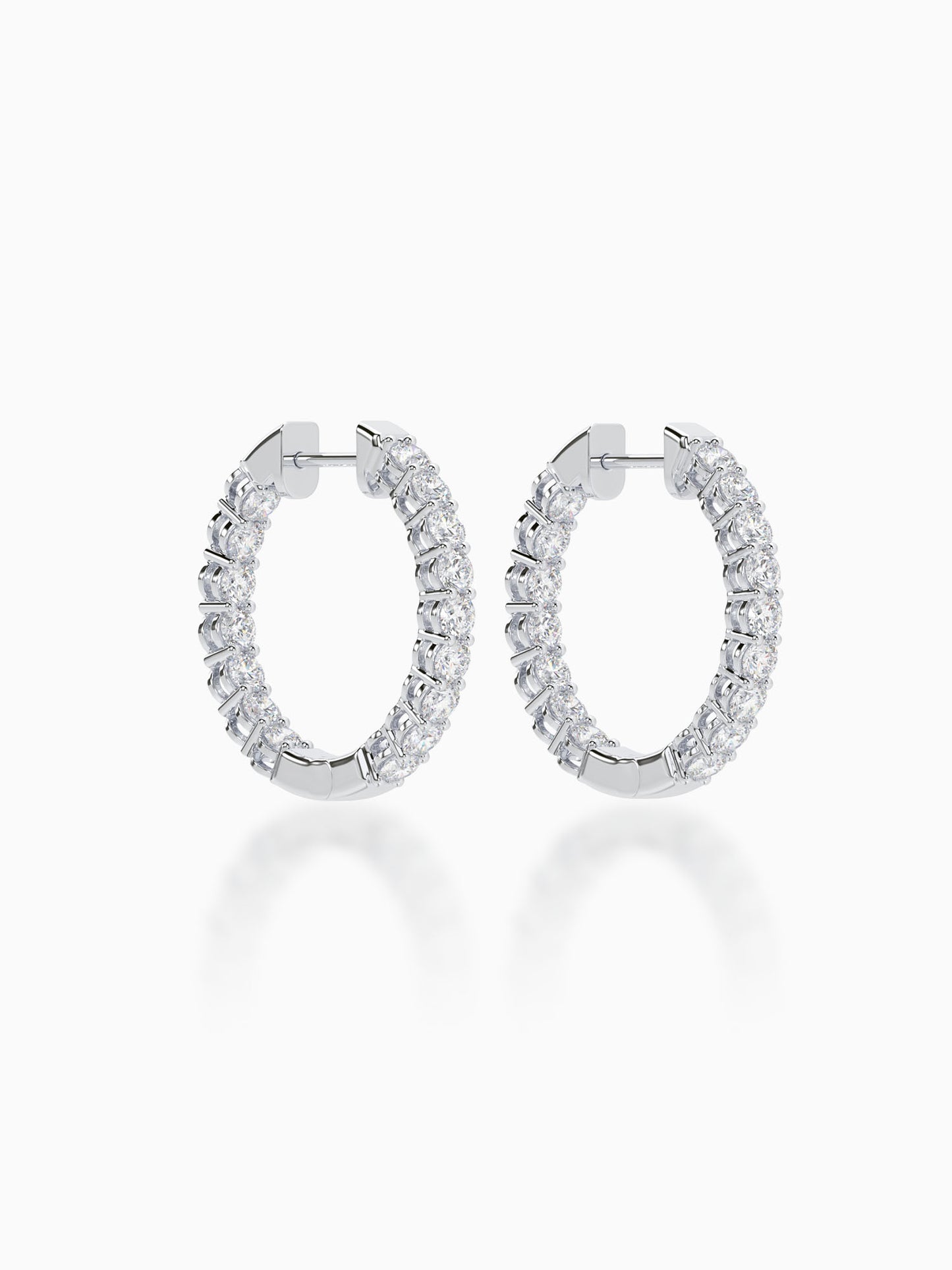 Stunner Diamond Hoop Earrings