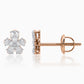 Floret Diamond Stud Earrings