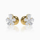 Floret Diamond Stud Earrings