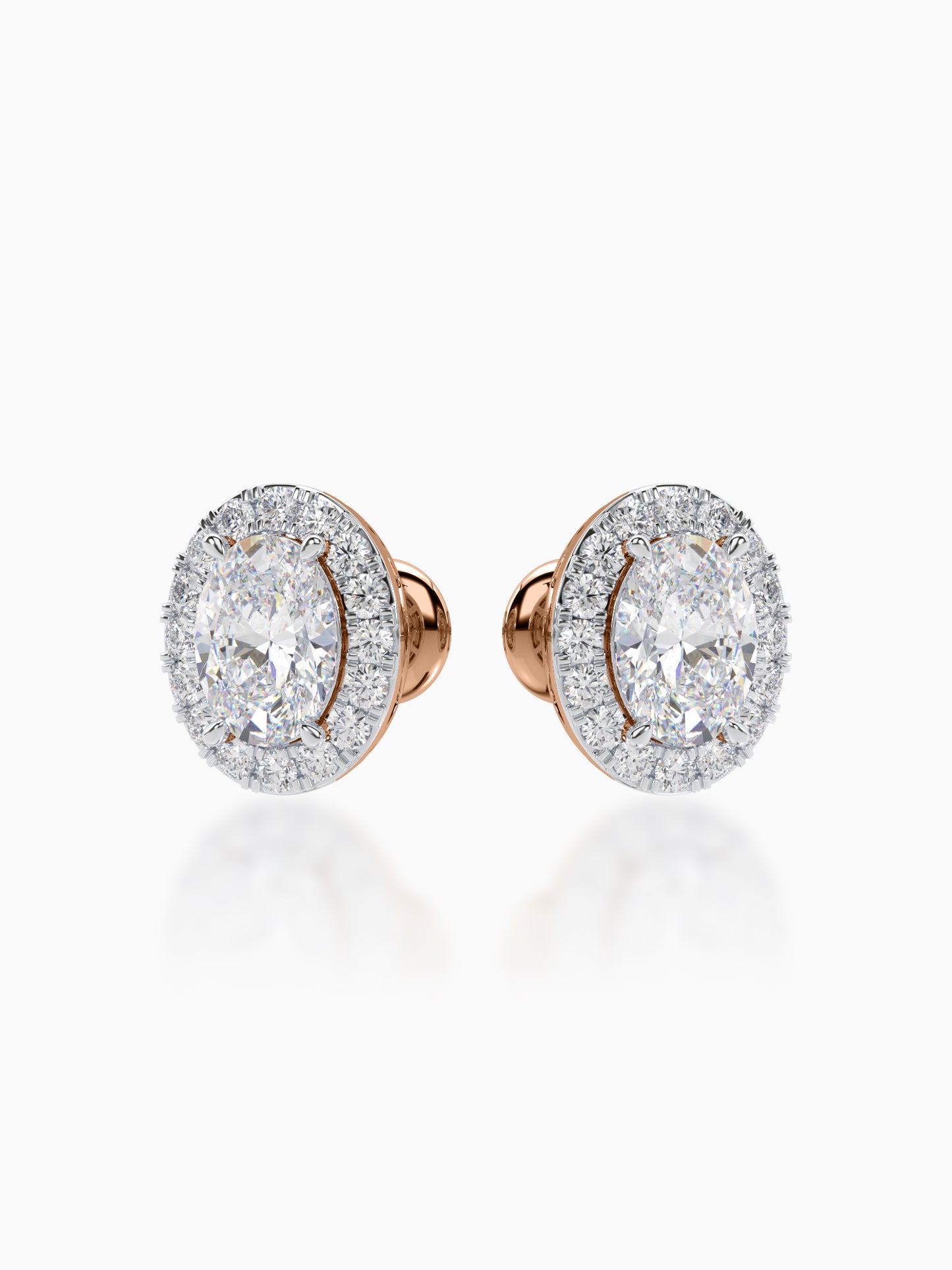 Bonita Diamond Halo Studs