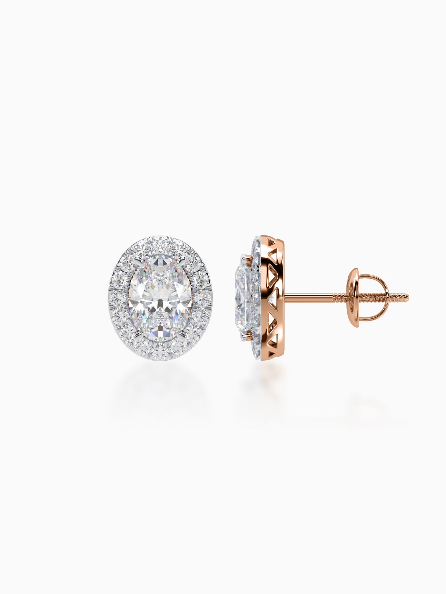 Bonita Diamond Halo Studs