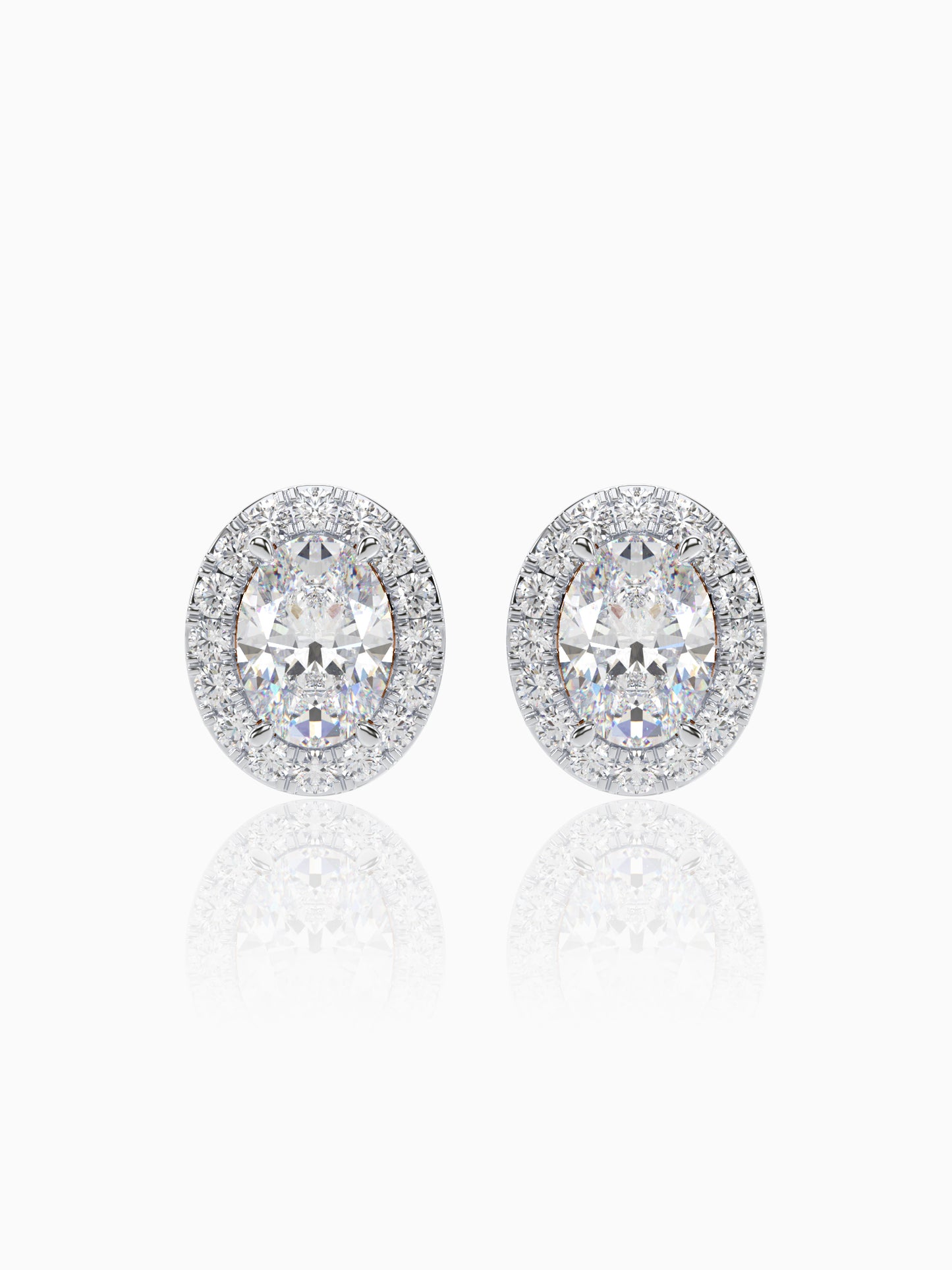 Bonita Diamond Halo Studs