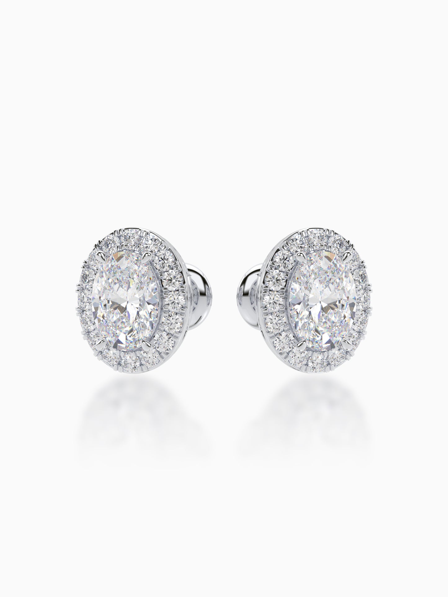 Bonita Diamond Halo Studs