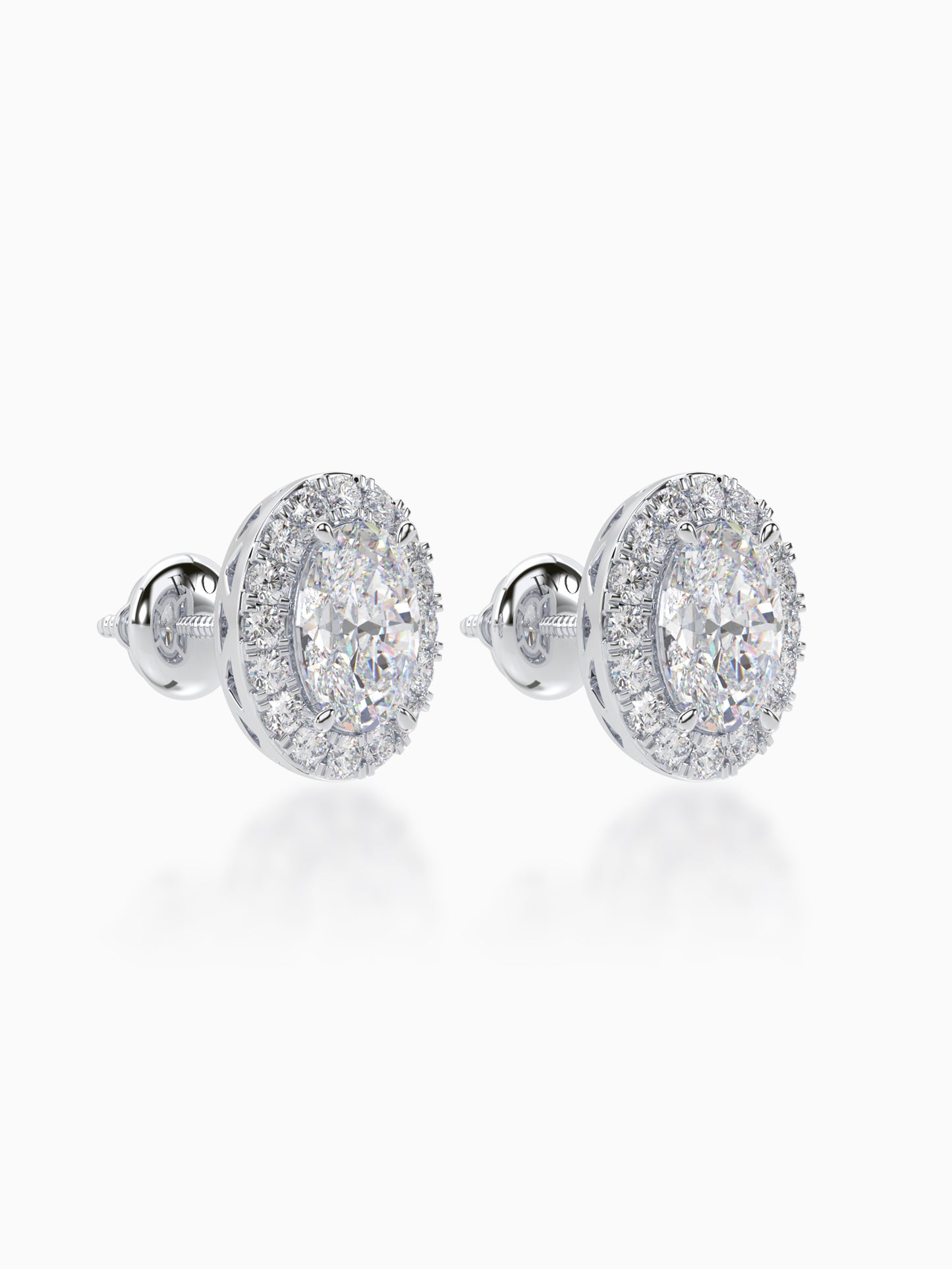 Bonita Diamond Halo Studs