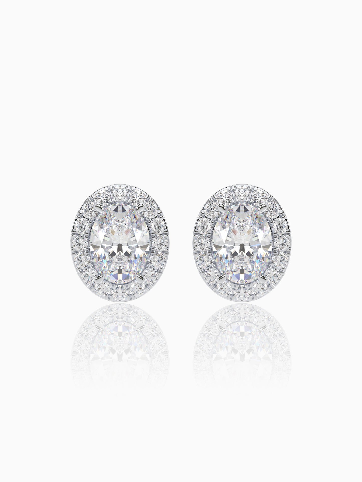 Bonita Diamond Halo Studs