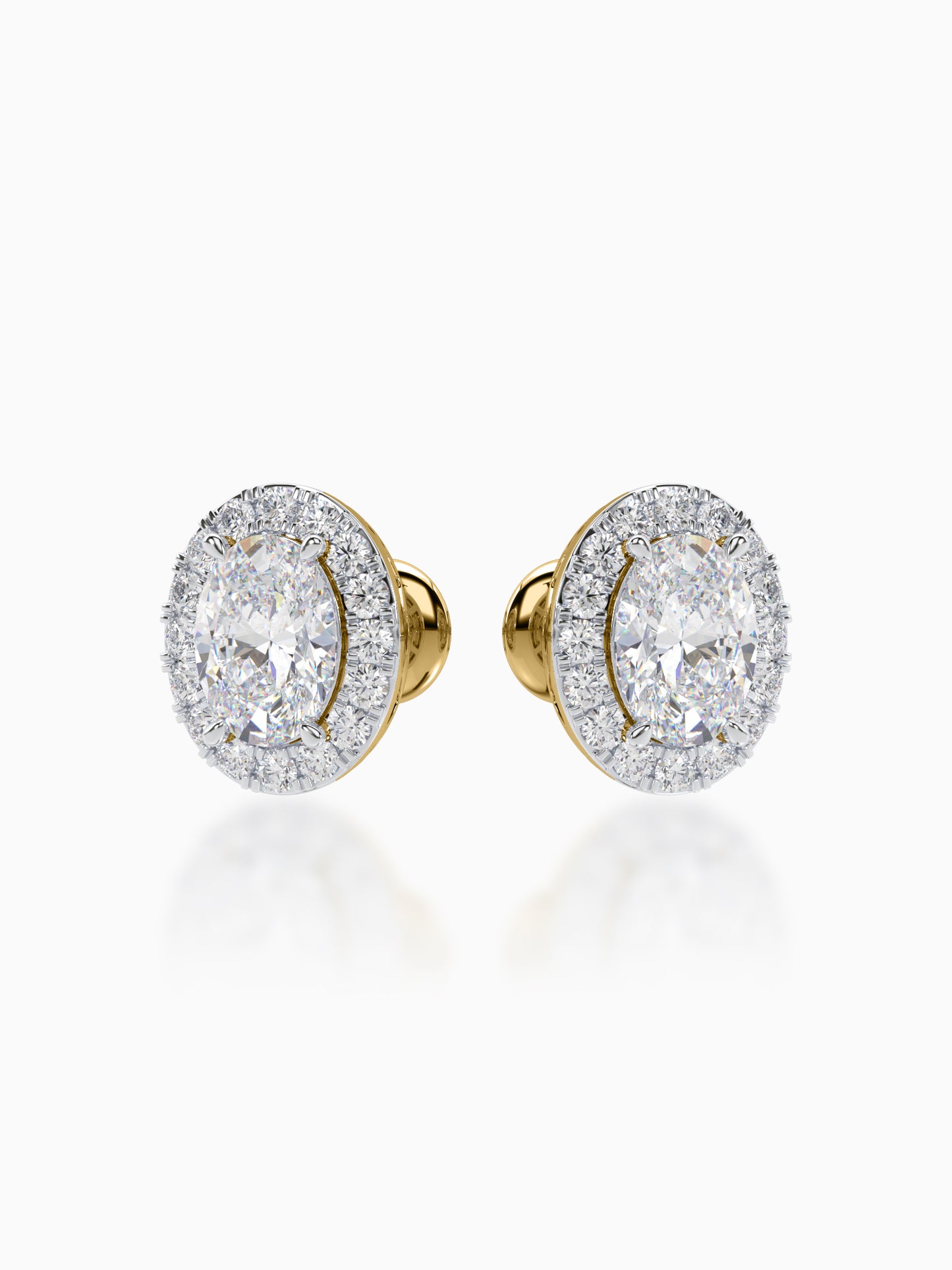 Bonita Diamond Halo Studs