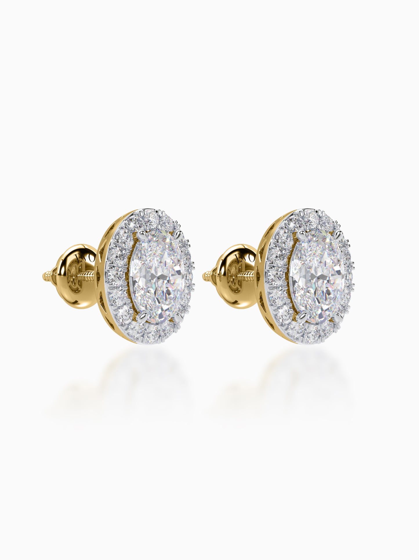 Bonita Diamond Halo Studs