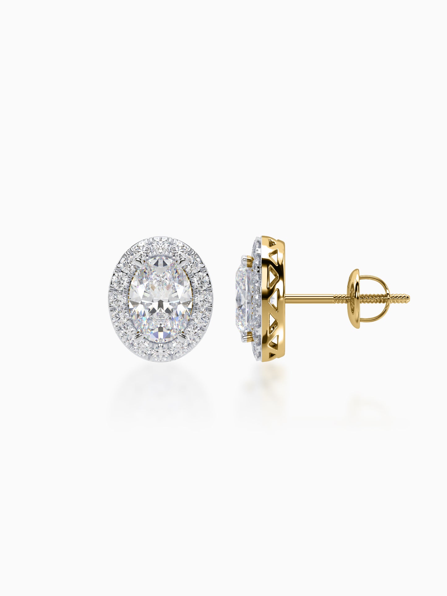 Bonita Diamond Halo Studs