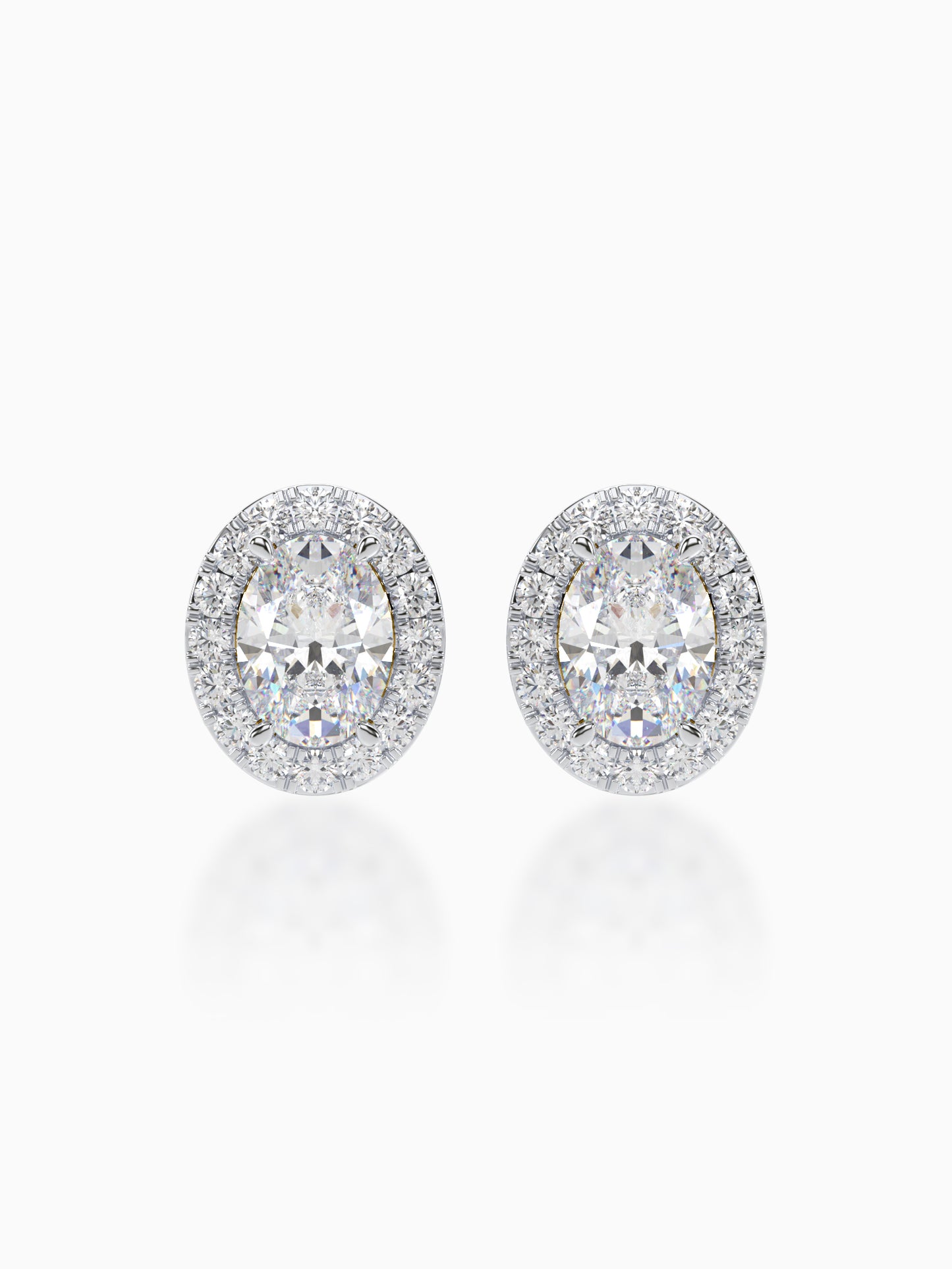 Bonita Diamond Halo Studs