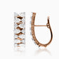 Icy Glaze Diamond J-Hoop Earrings