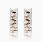 Icy Glaze Diamond J-Hoop Earrings