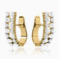 Icy Glaze Diamond J-Hoop Earrings